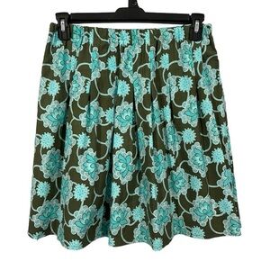Vintage Handmade Pleated Floral Skirt